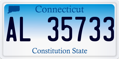 CT license plate AL35733