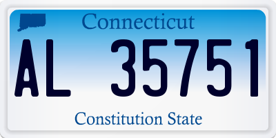 CT license plate AL35751