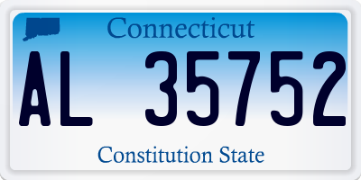 CT license plate AL35752