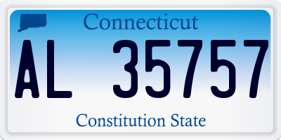 CT license plate AL35757