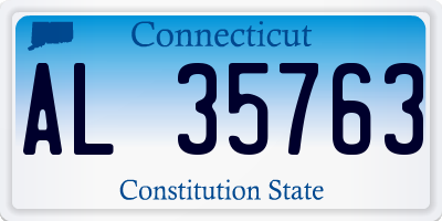 CT license plate AL35763