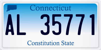 CT license plate AL35771