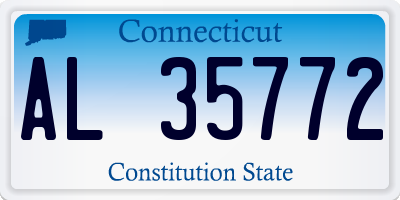 CT license plate AL35772