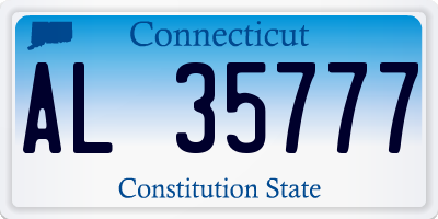 CT license plate AL35777