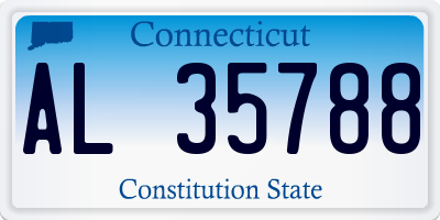 CT license plate AL35788