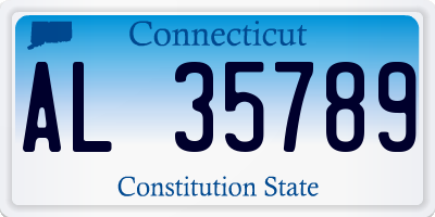 CT license plate AL35789