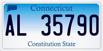 CT license plate AL35790