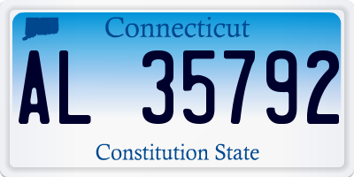 CT license plate AL35792