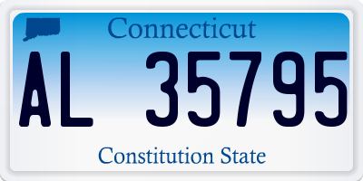CT license plate AL35795