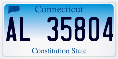 CT license plate AL35804