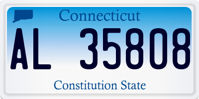 CT license plate AL35808