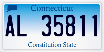 CT license plate AL35811