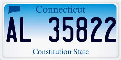 CT license plate AL35822