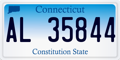 CT license plate AL35844