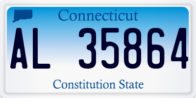 CT license plate AL35864