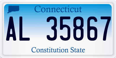 CT license plate AL35867