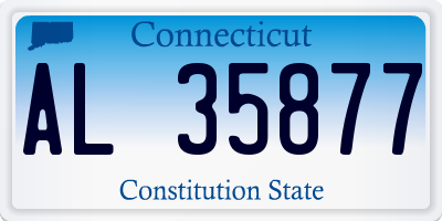 CT license plate AL35877