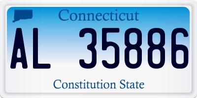 CT license plate AL35886