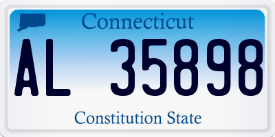 CT license plate AL35898