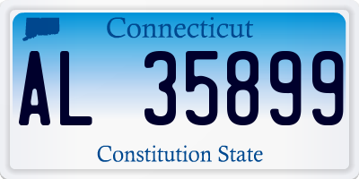 CT license plate AL35899