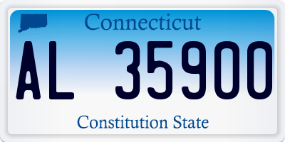 CT license plate AL35900