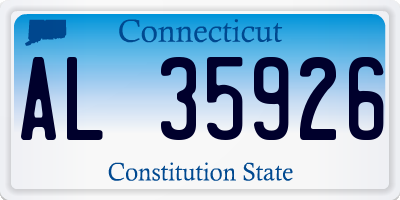 CT license plate AL35926