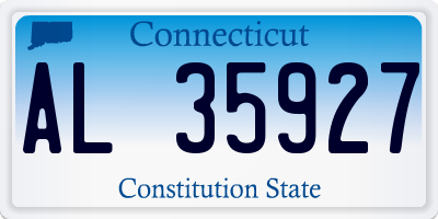 CT license plate AL35927