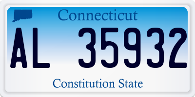 CT license plate AL35932