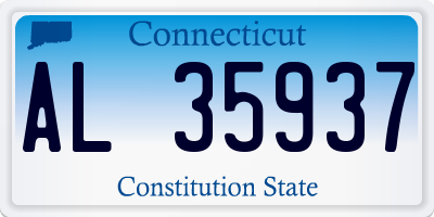 CT license plate AL35937