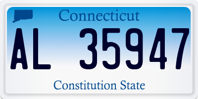 CT license plate AL35947