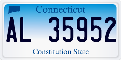 CT license plate AL35952
