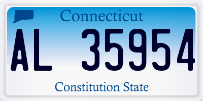 CT license plate AL35954
