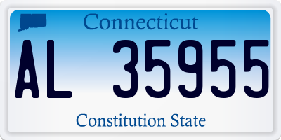 CT license plate AL35955
