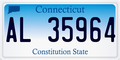CT license plate AL35964