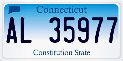CT license plate AL35977