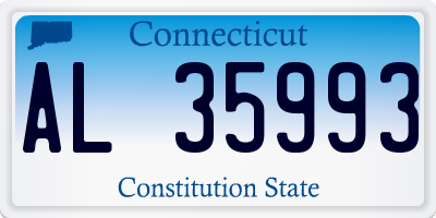 CT license plate AL35993