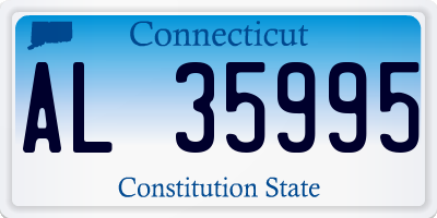 CT license plate AL35995