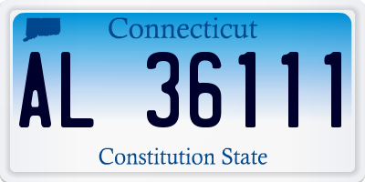 CT license plate AL36111