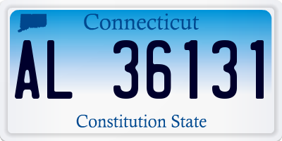 CT license plate AL36131