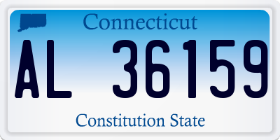 CT license plate AL36159