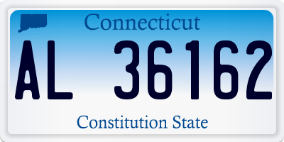 CT license plate AL36162