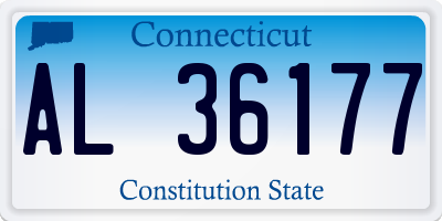 CT license plate AL36177