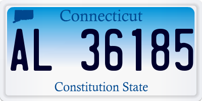 CT license plate AL36185