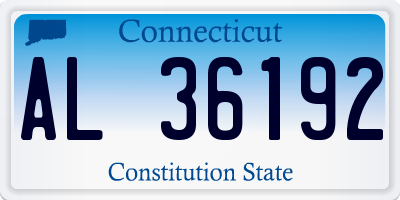 CT license plate AL36192
