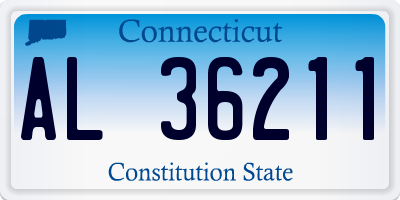 CT license plate AL36211
