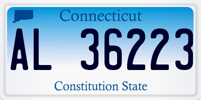 CT license plate AL36223