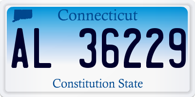 CT license plate AL36229
