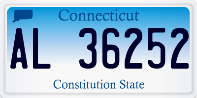 CT license plate AL36252