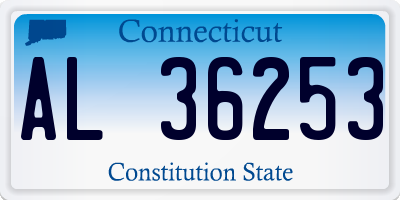 CT license plate AL36253