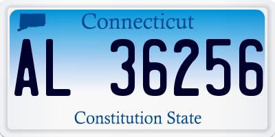 CT license plate AL36256